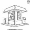 Quaint Newsstand Coloring Pages