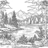 Quiet Nature Coloring Pages