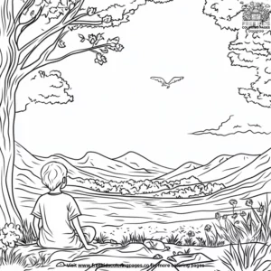 Quiet Reflections Coloring Pages