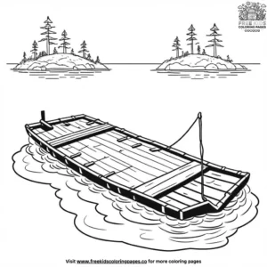 Raft Coloring Pages