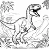 Raptor Rampage Adventures Coloring Pages