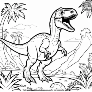 Raptor rampage adventures coloring pages