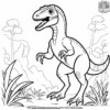 Raptors Jungle Adventure Coloring Pages