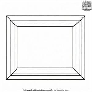 Rectangle party coloring pages