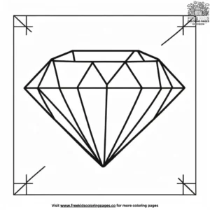 Rectangle and Diamond Coloring Pages