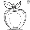 Red Apple coloring pages