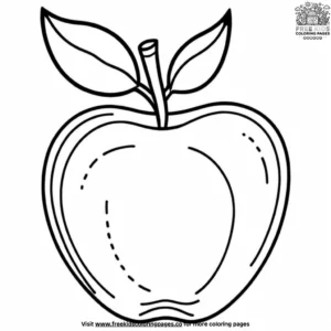 Red Apple coloring pages