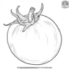 Red Roma Tomato Coloring Pages