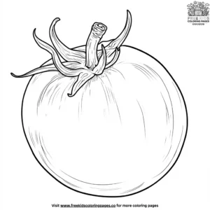 Red Roma Tomato Coloring Pages