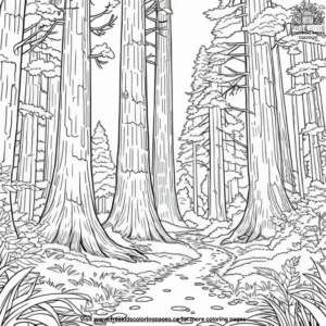 Redwood Giants Coloring Pages