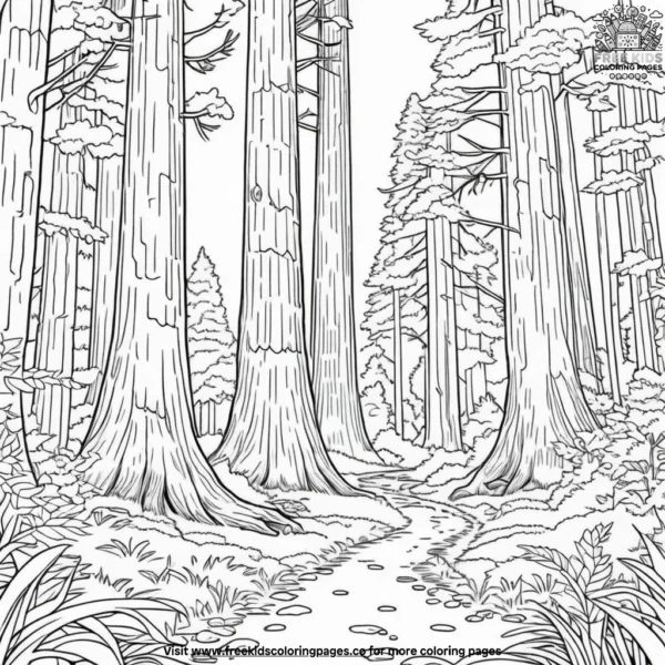 Redwood giants coloring pages