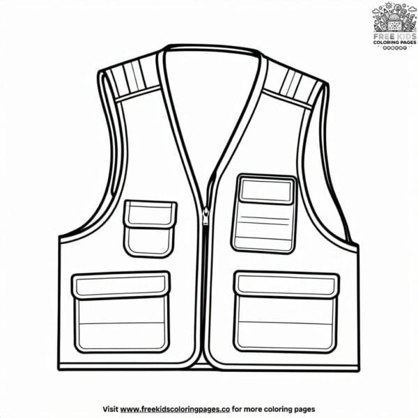 Reflective gear coloring pages