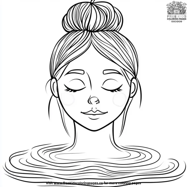 Relaxing and calm moments coloring pages