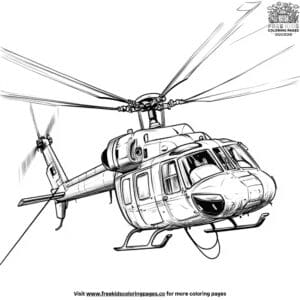 Rescue Chopper Coloring Pages