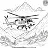 Rescue Helicopter Missions Coloring Pages