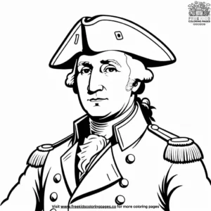 Revolutionary George Washington Coloring Pages