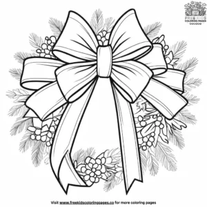 Ribbon Bow Coloring Pages