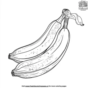 Ripe Plantain Coloring Pages