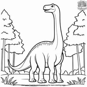 Brontosaurus World Coloring Pages