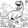 Roaring Dino Adventure Coloring Pages