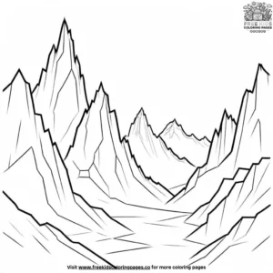 Rocky Mountain Peaks Coloring Pages