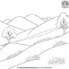 Rolling Hills and Valleys Coloring Pages