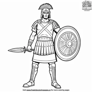 Roman Soldier Coloring Pages