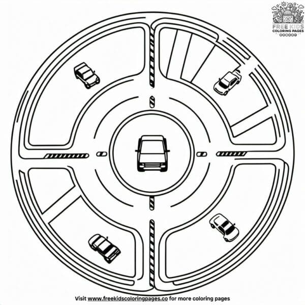 Roundabout ranger coloring pages