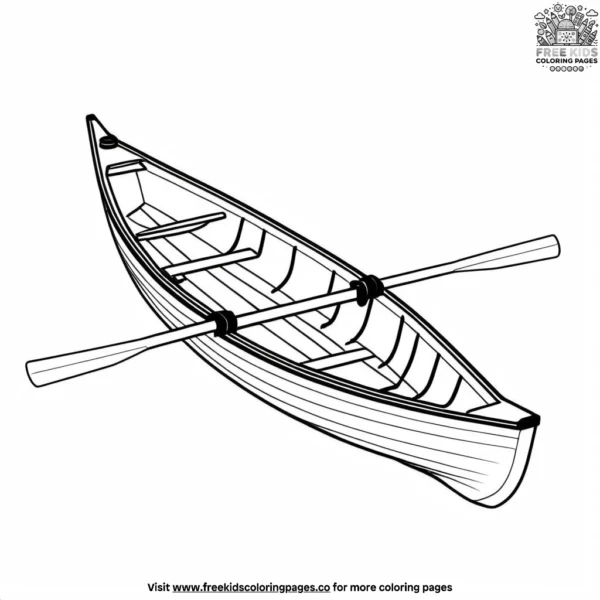 Rowboat coloring pages