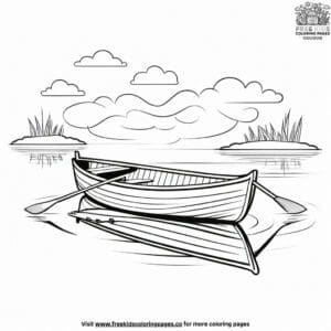 Rowboat Relaxation Coloring Pages