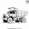 Rugged Articulated Dump Truck Coloring Pages