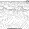 Rushing Tidal Waves Coloring Pages