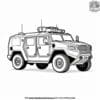 SWAT Team Vehicle Coloring Pages