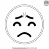 Sad Face Emoji Coloring Pages