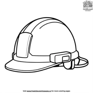 Safety Helmet Coloring Pages