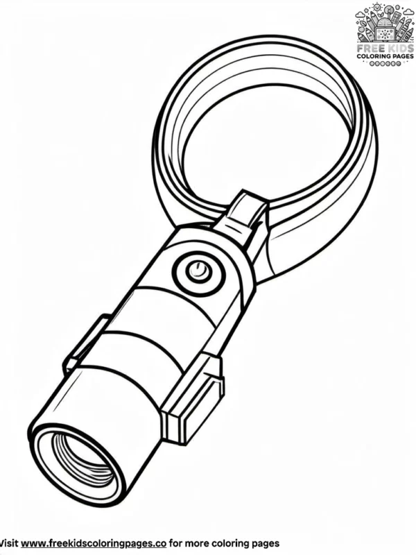 Safety whistle coloring pages