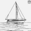 Sailboat Coloring Pages