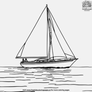 Sailboat Coloring Pages