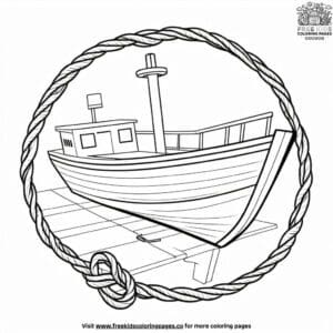 Sailor's Knot Tying Guide Coloring Pages