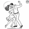 Salsa Dance Party Coloring Pages