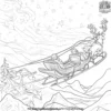 Santa’s Sleigh Ride Coloring Pages