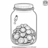 Savings Jar Coloring Pages