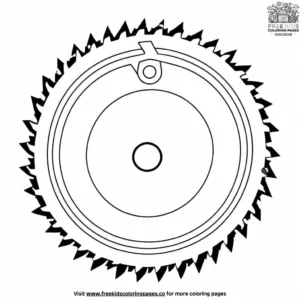 Saw Blade Coloring Pages