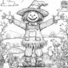 Scarecrow Silly Coloring Pages