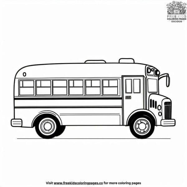 School bus safety coloring pages