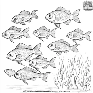 Schools of Fish Coloring Pages