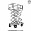 Scissor Lift Coloring Pages