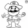 Seafaring Sheriffs Coloring Pages