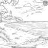 Serene Seaside Coloring Pages