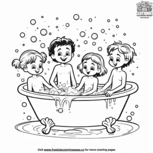 Shampoo Fun Coloring Pages